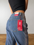 Jeans svasati con disegni fatti a mano anni 2000