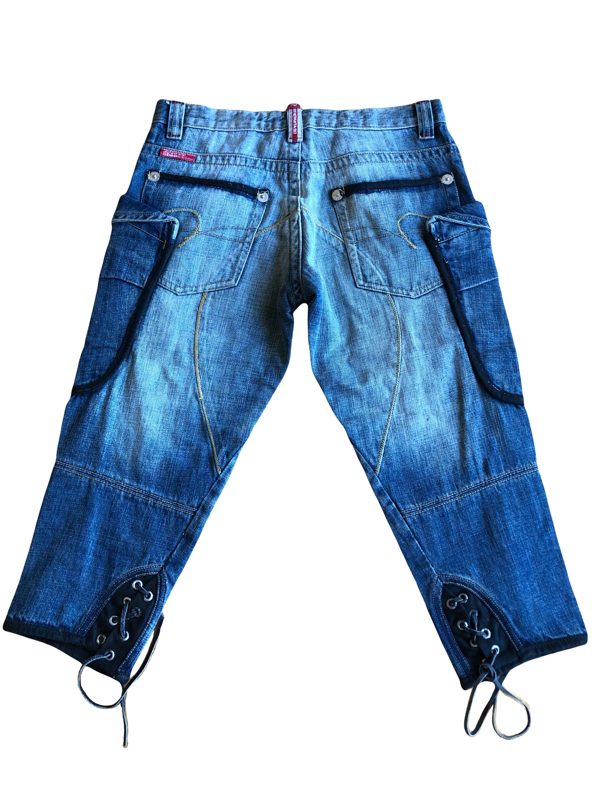 Jeans Capri cargo a vita bassa anni 2000