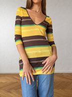 Haut / cache-maillot Miss Sixty Y2K col en V