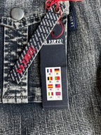 Jeans svasati cargo con disegni fatti a mano anni 2000