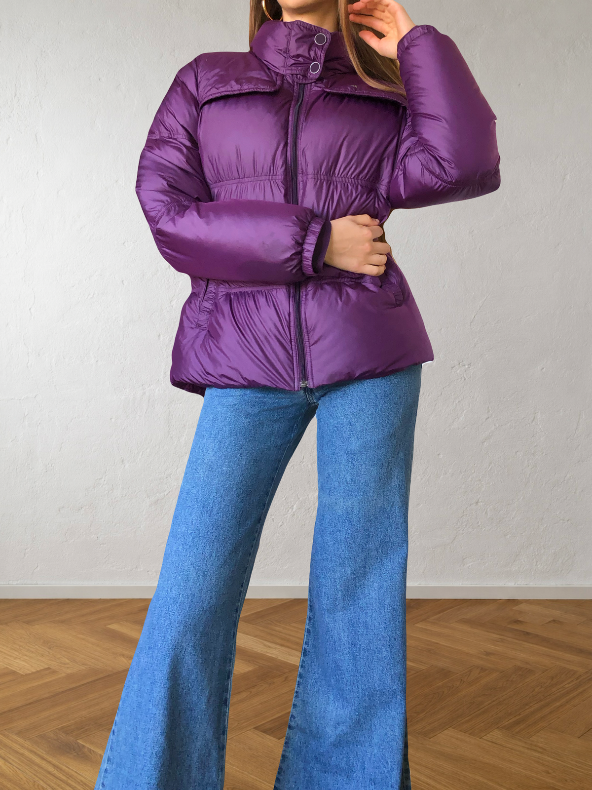 Giubbotto Adidas Vintage viola anni 2000