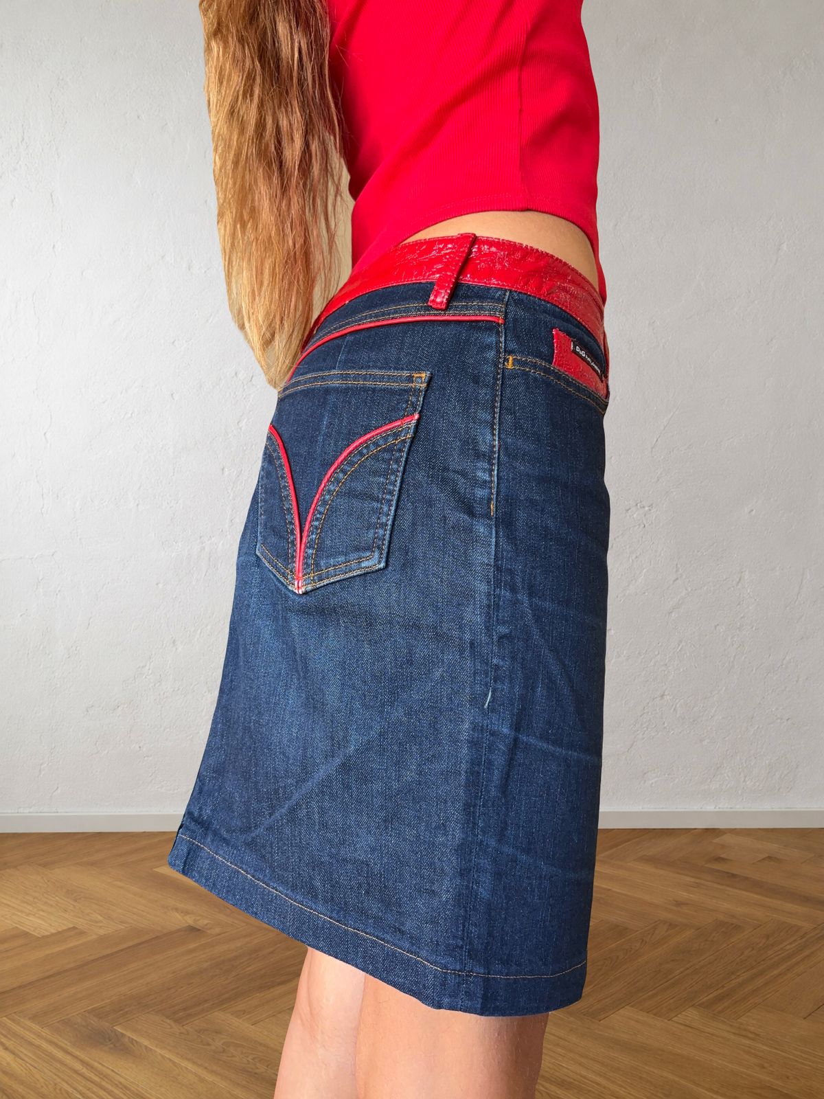 Gonna Dolce e Gabbana anni 90 in jeans