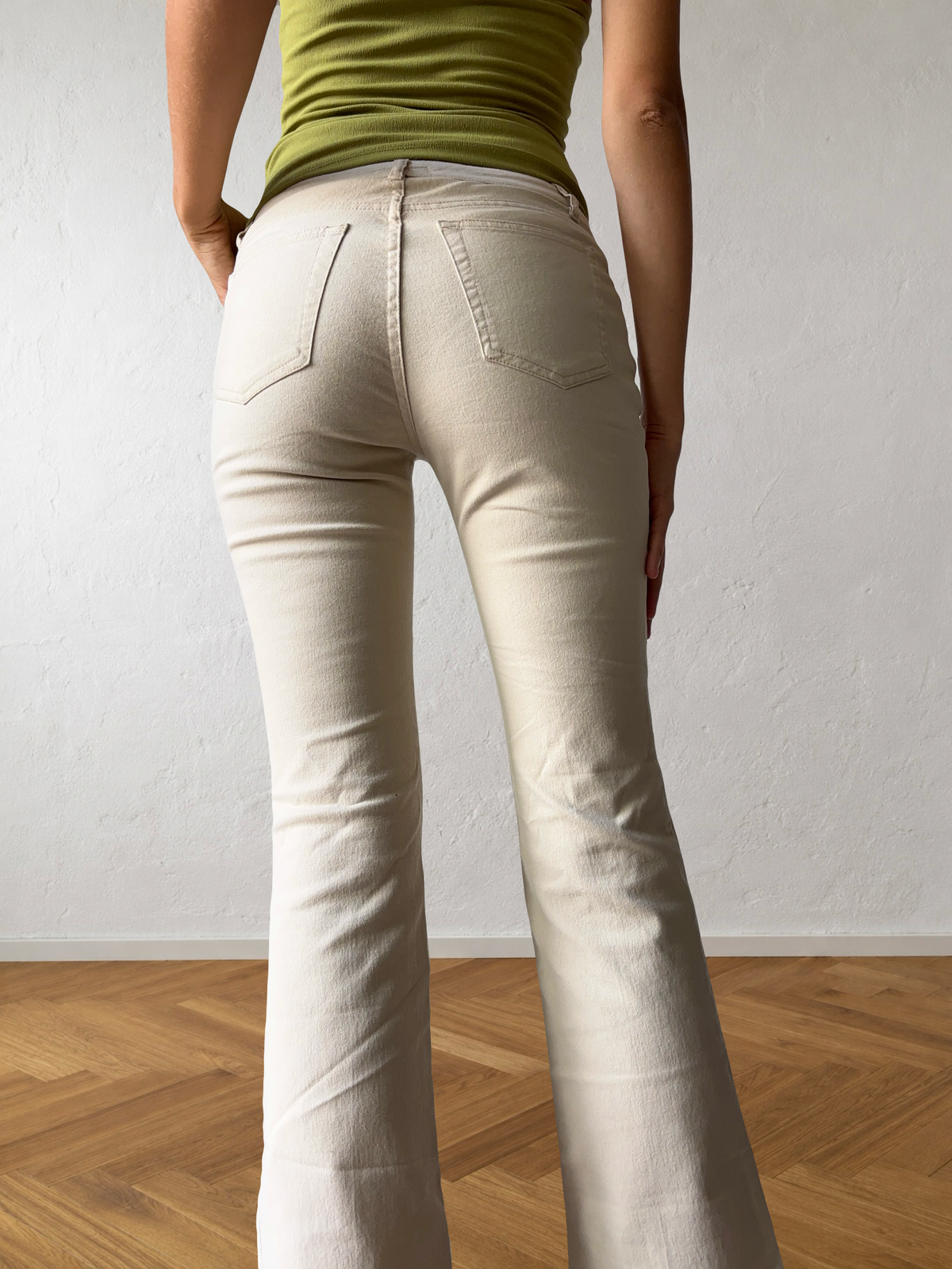 1990s beige Hugo Boss trousers
