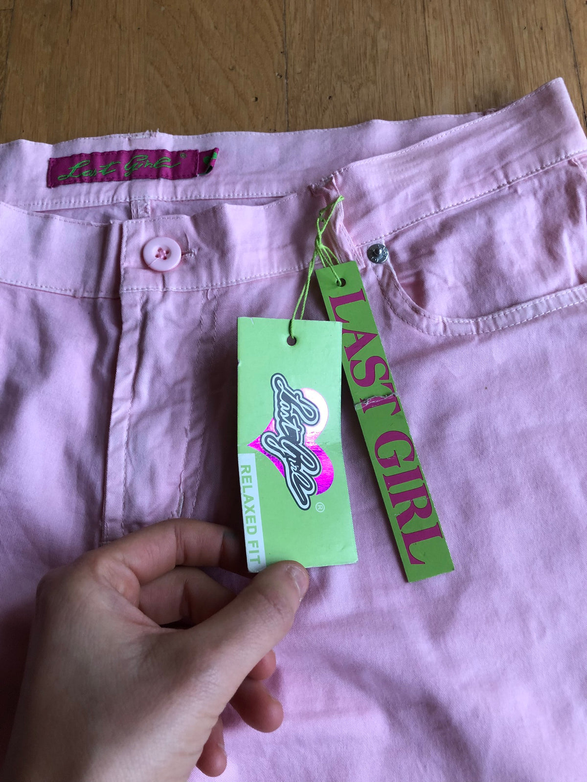 Pantalon évasé dégradé rose et fuchsia