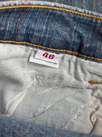 Jeans svasati con disegni fatti a mano anni 2000