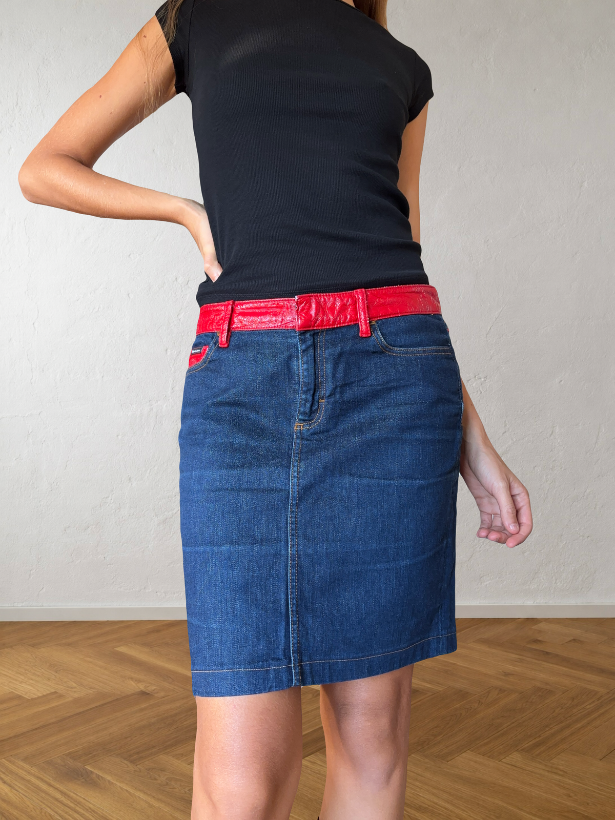 Gonna Dolce e Gabbana anni 90 in jeans
