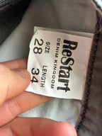 Jeans anni 90 dritti dettagli cargo