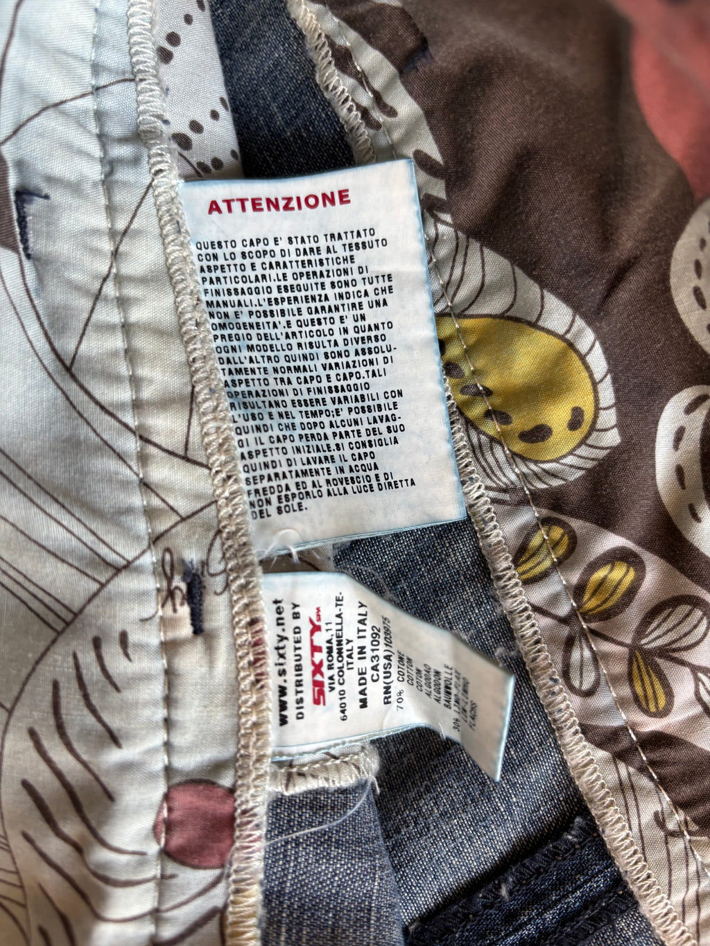 Gonna Miss Sixty al ginocchio in jeans e lino