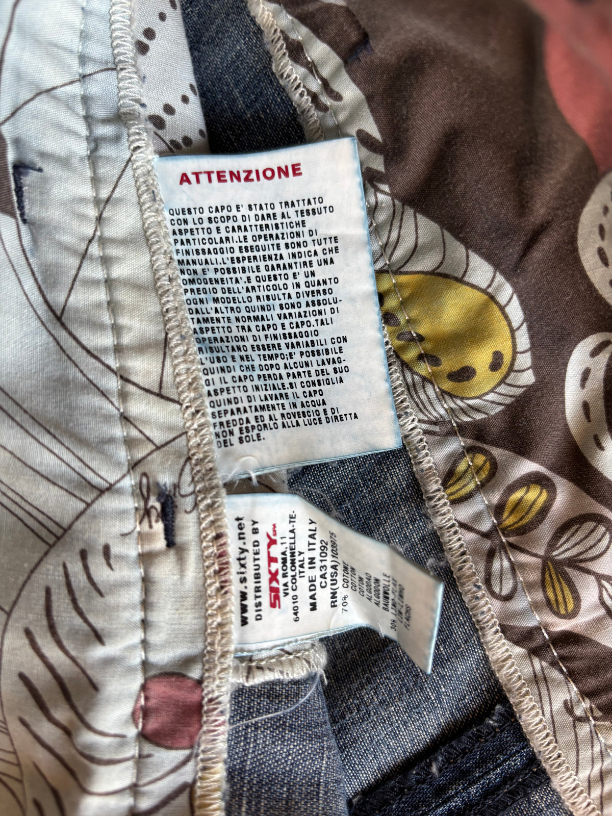 Gonna Miss Sixty al ginocchio in jeans e lino