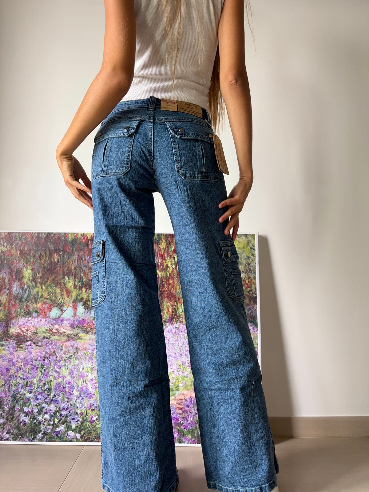 Good&Liu 90s flared cargo jeans