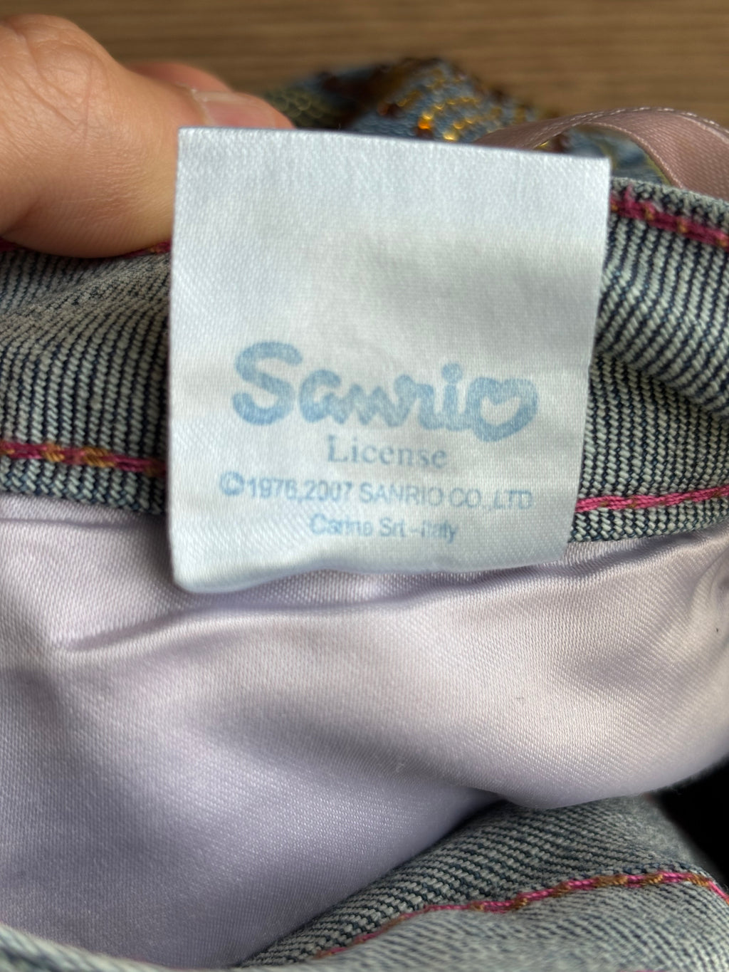 Jean Hello Kitty taille basse années 2000