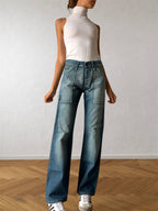 Jack & Jones anni 90 blu slavato cargo