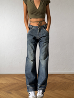 Jean Energie baggy gris évasé années 90