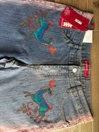 Jeans svasato disegni fatti a mano anni 2000