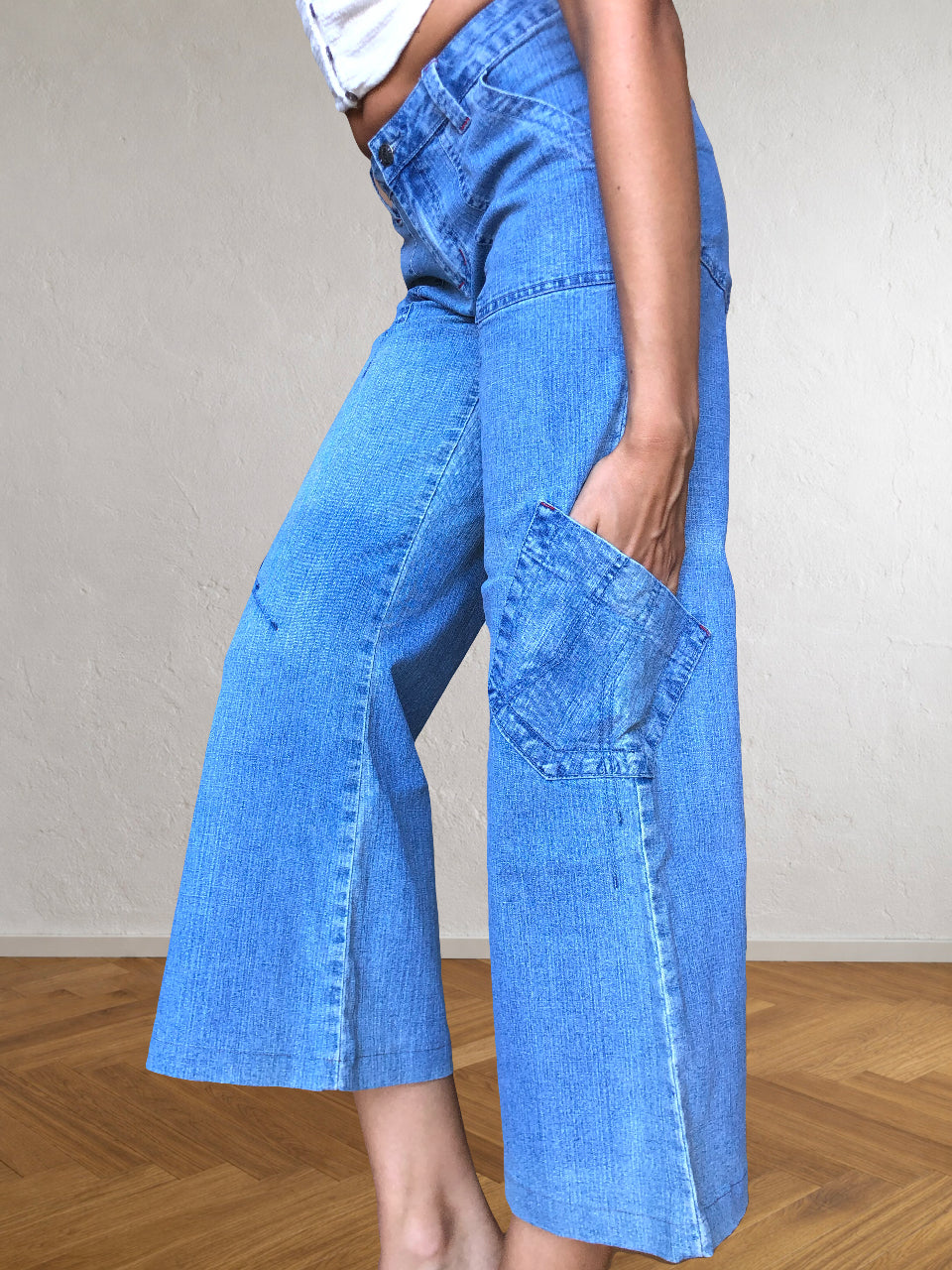 Jeans Vintage anni 90. Cargo Tasche diagonali