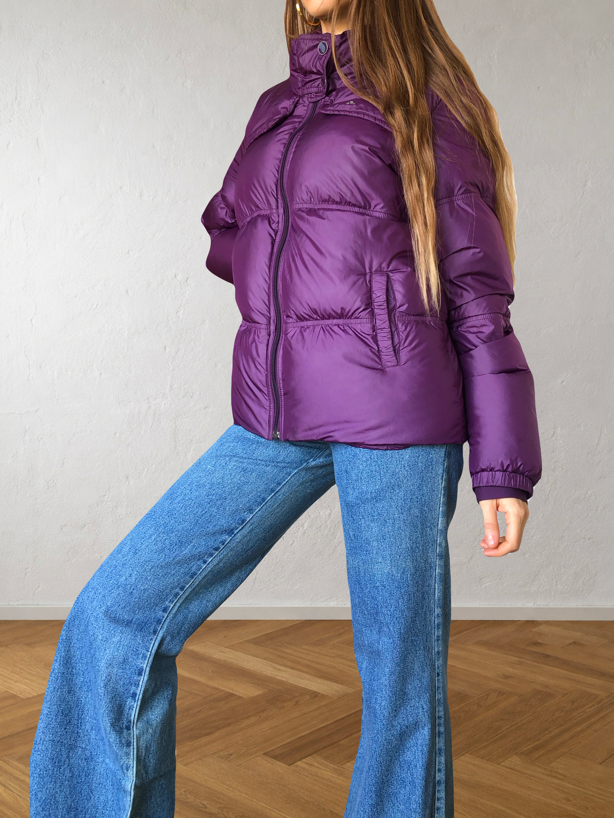 Giubbotto Adidas Vintage viola anni 2000