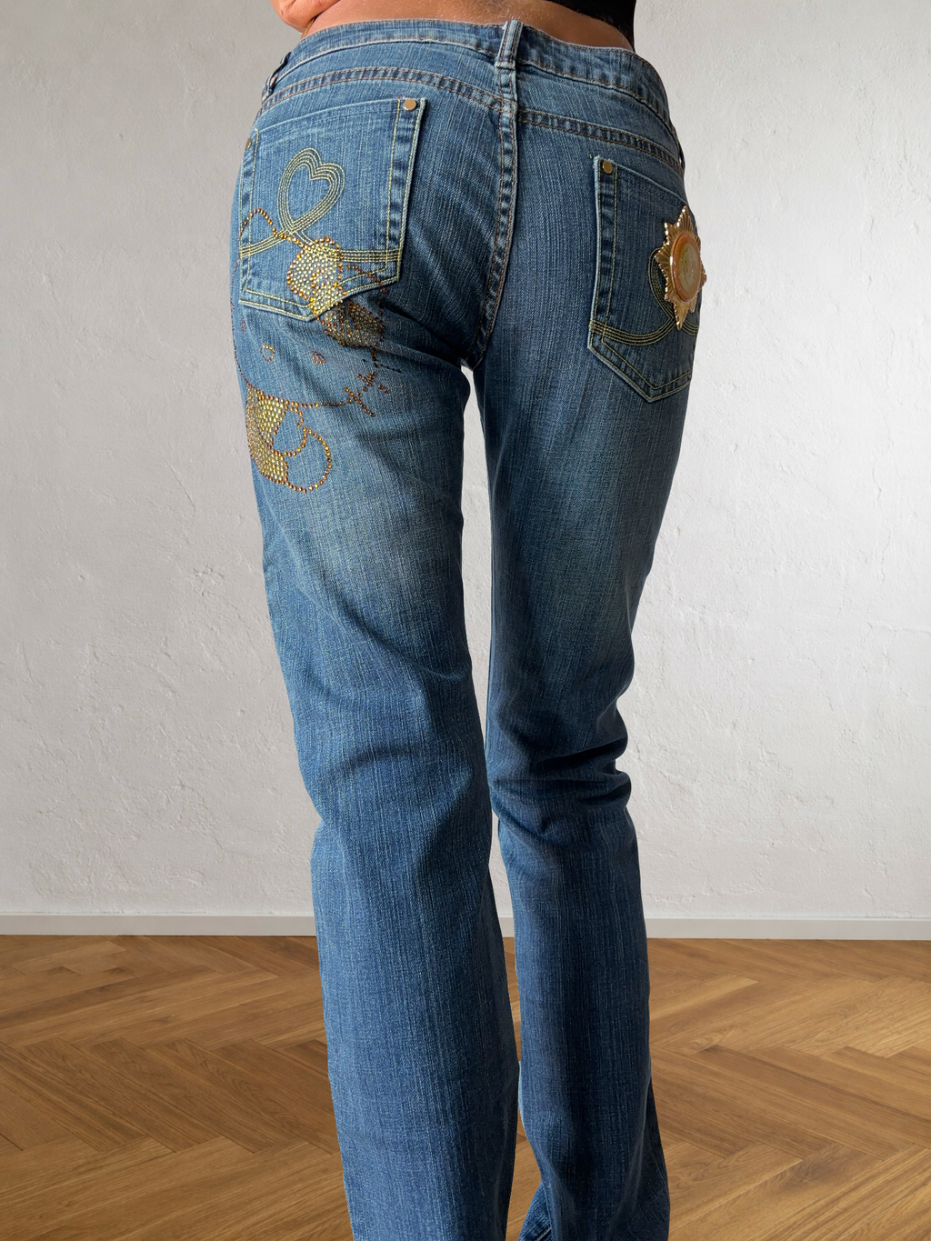 Jean Hello Kitty taille basse années 2000