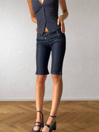 Short en jean taille basse années 2000