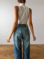 Jack & Jones anni 90 blu slavato cargo