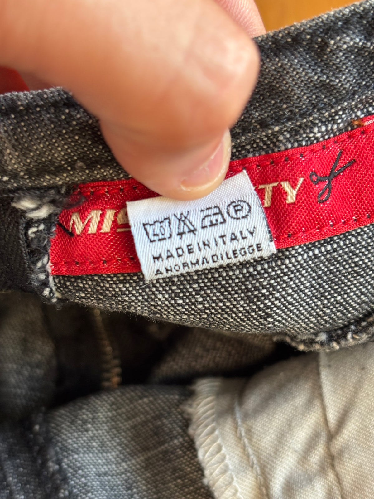 Gonna Miss Sixty denim grigio ricamata fiori