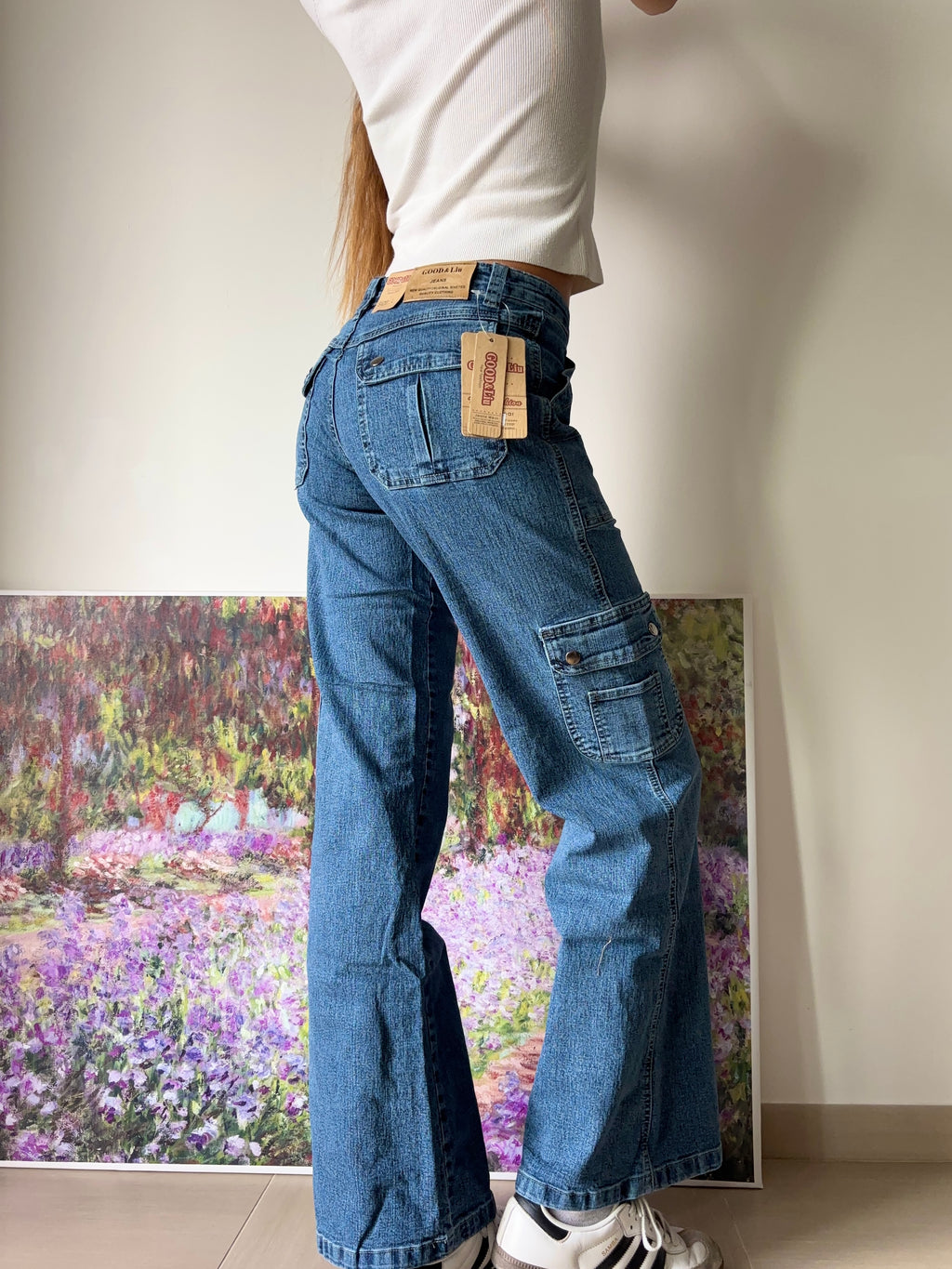 Good&Liu 90s flared cargo jeans