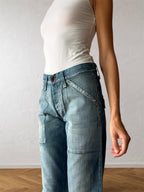 Jack & Jones anni 90 blu slavato cargo
