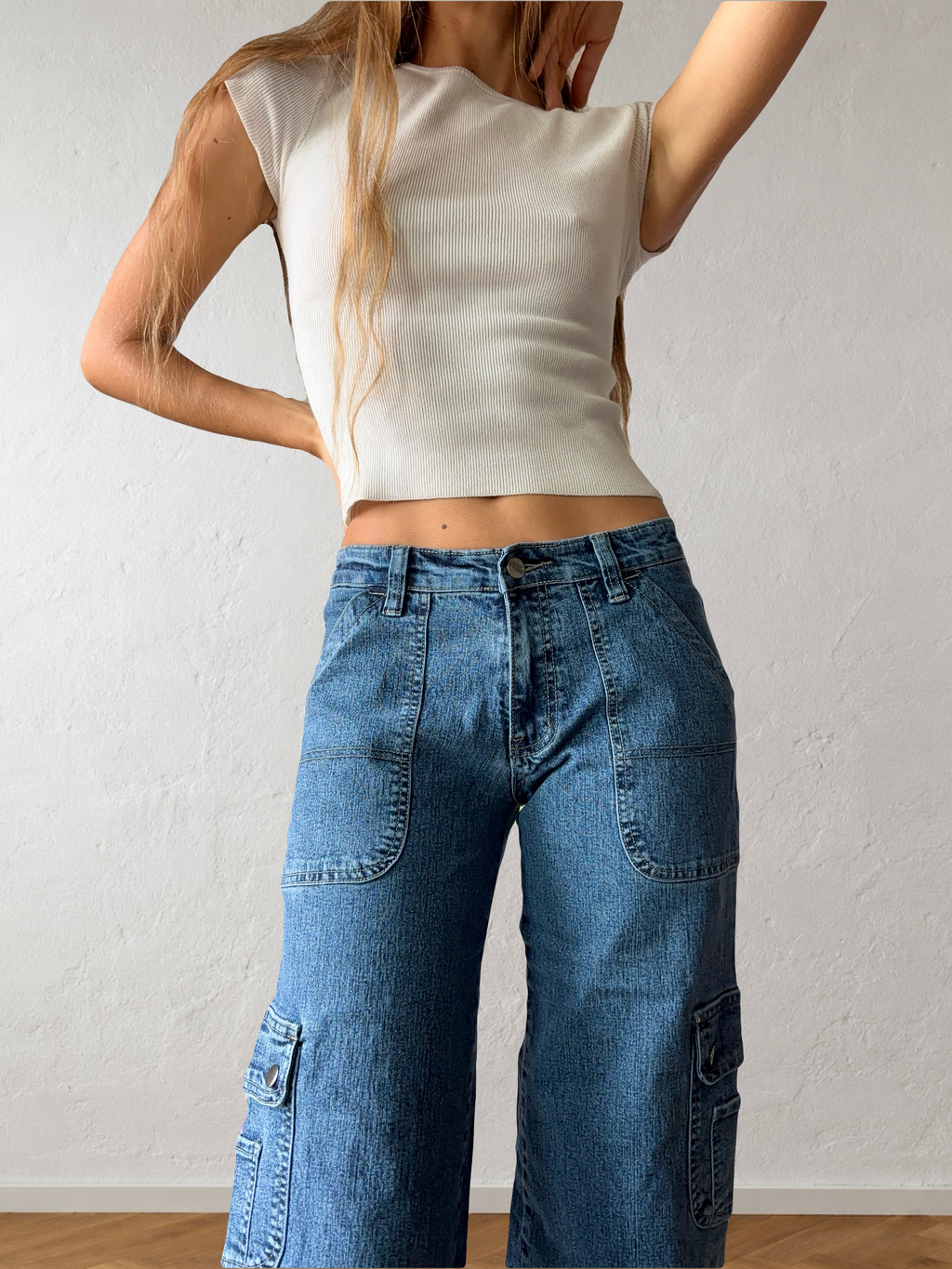 Good&Liu 90s flared cargo jeans