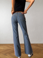Jeans svasati disegni fatti a mano anni 2000