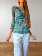 Y2K fairy half-sleeve top