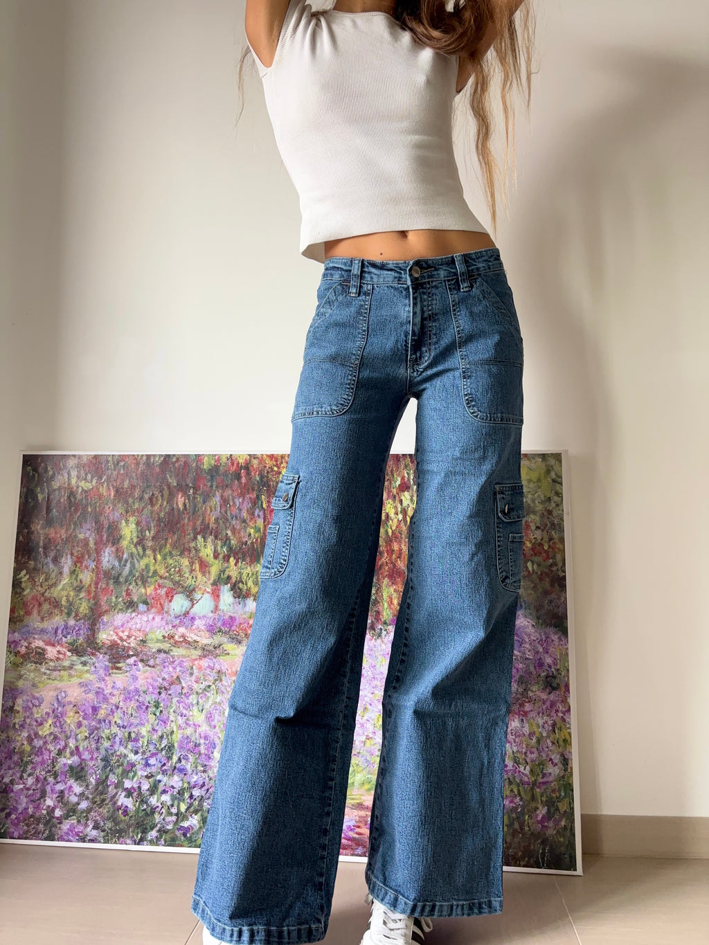 Good&Liu 90s flared cargo jeans