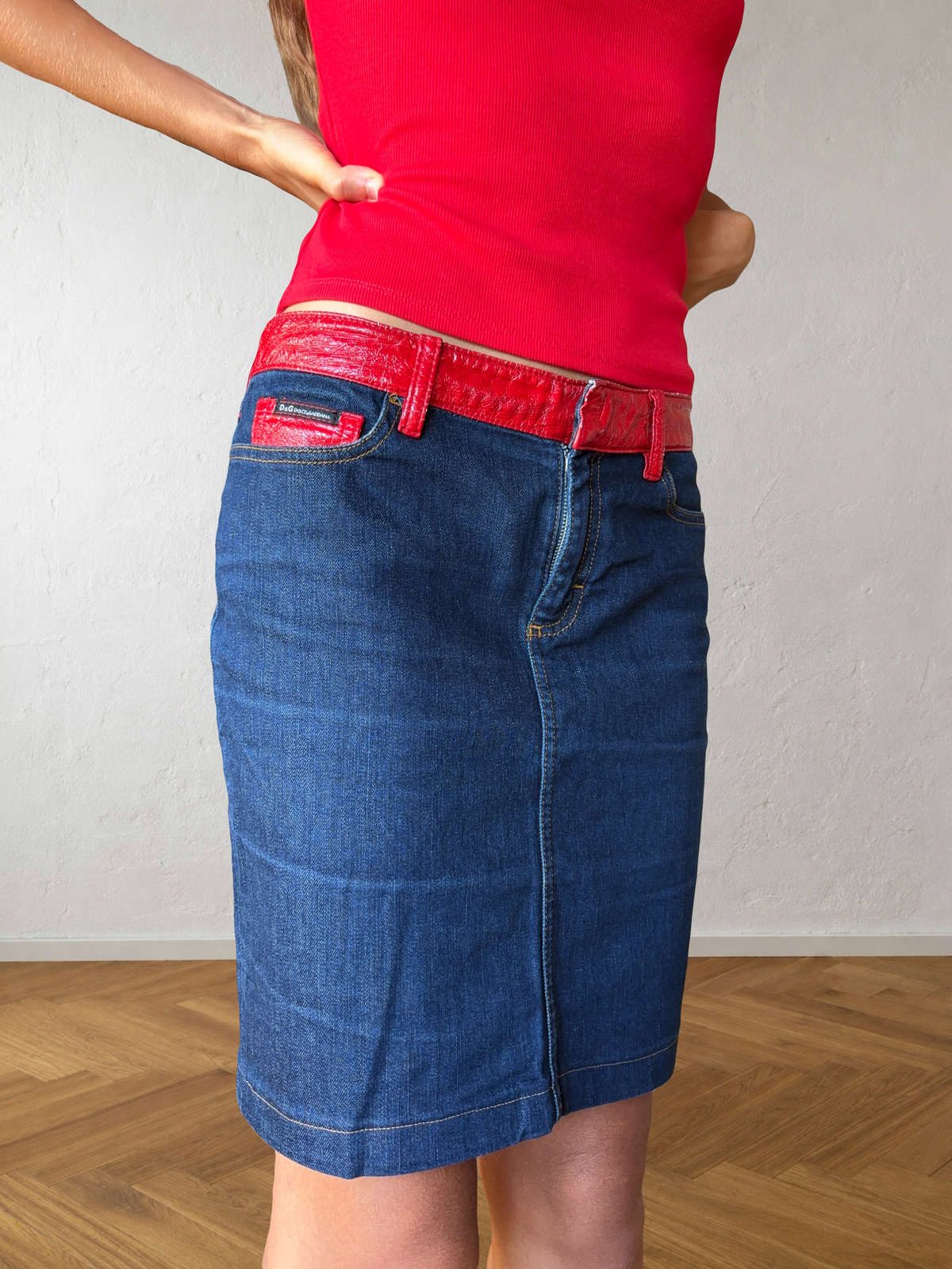 Gonna Dolce e Gabbana anni 90 in jeans