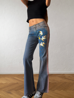 Jeans svasati disegni fatti a mano anni 2000