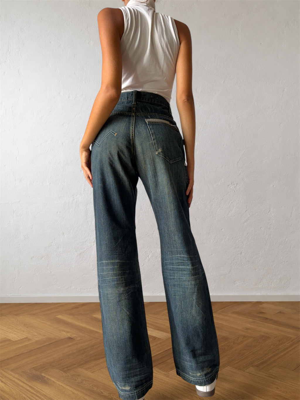 90s Energie Miss Sixty cargo jeans with back zipper