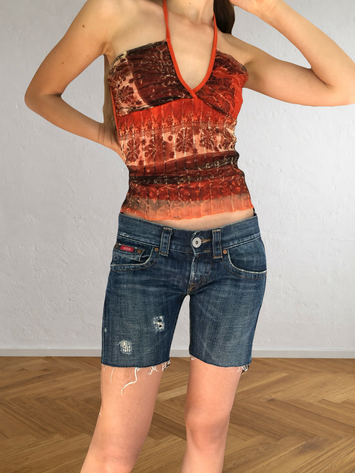 Shorts GUESS in denim anni 90