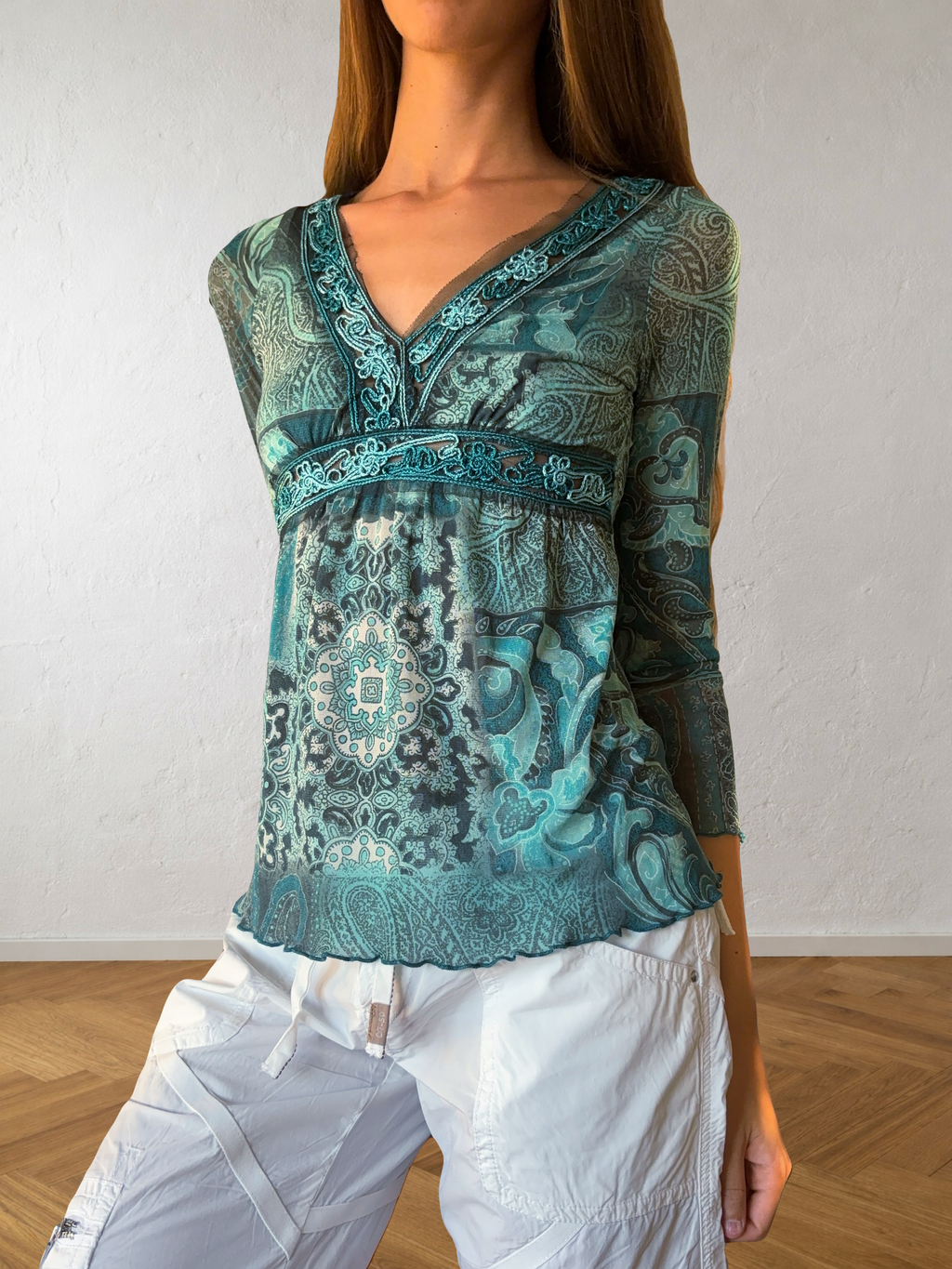 Y2K fairy half-sleeve top