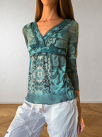 Y2K fairy half-sleeve top