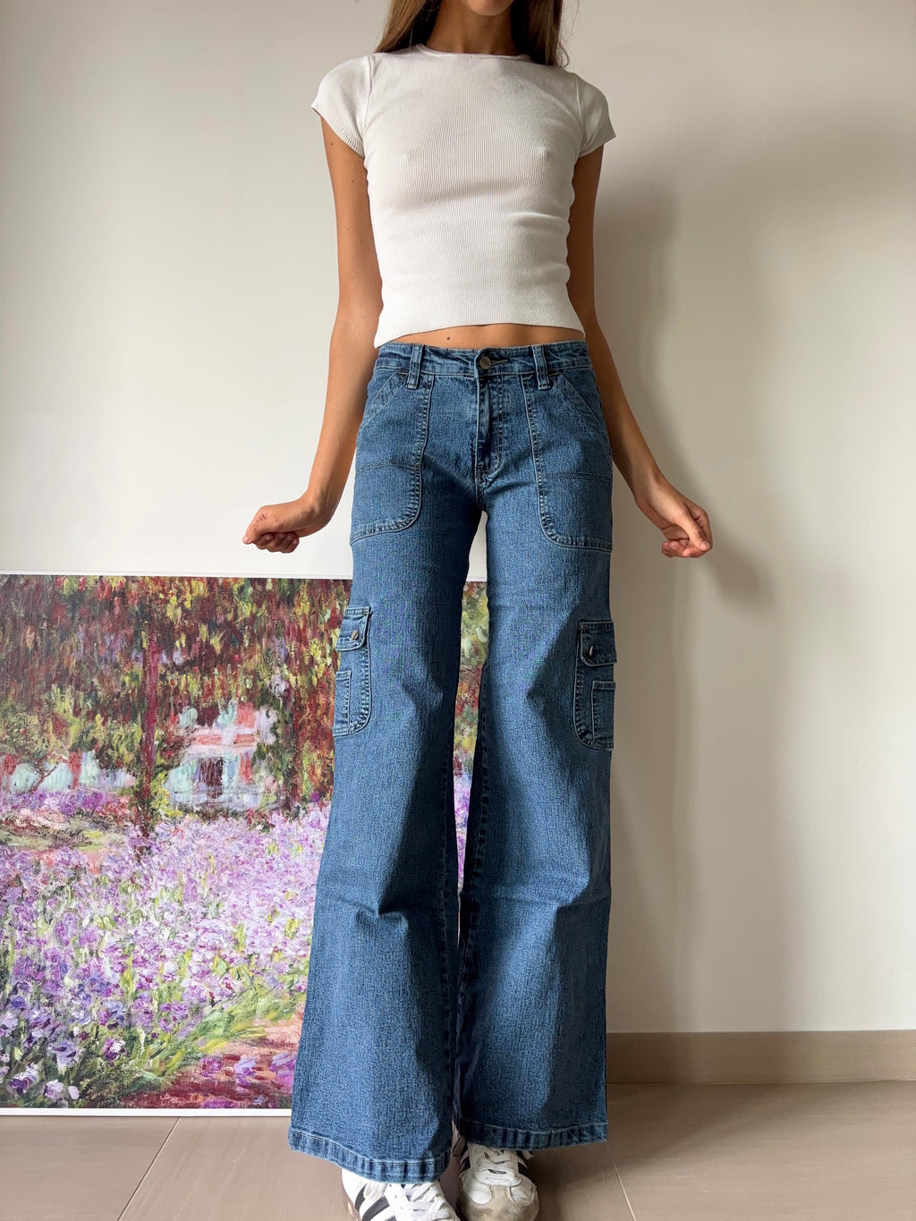 Good&Liu 90s flared cargo jeans