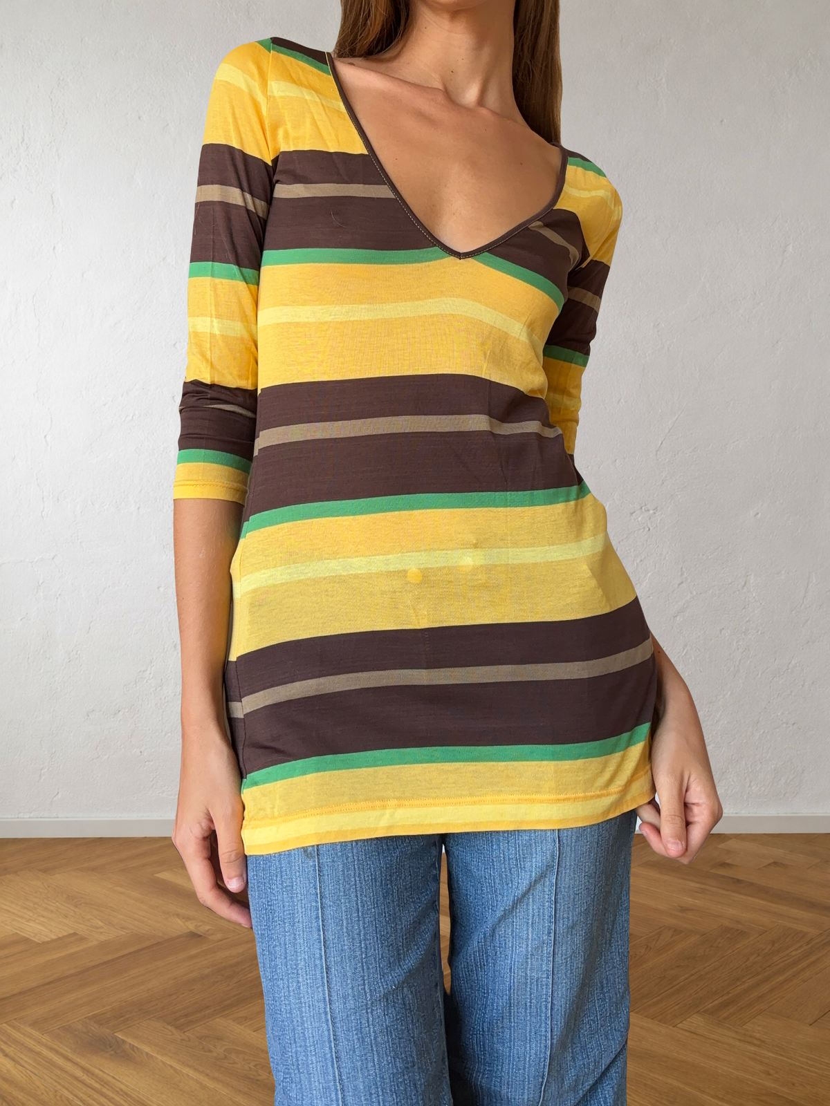 Haut / cache-maillot Miss Sixty Y2K col en V