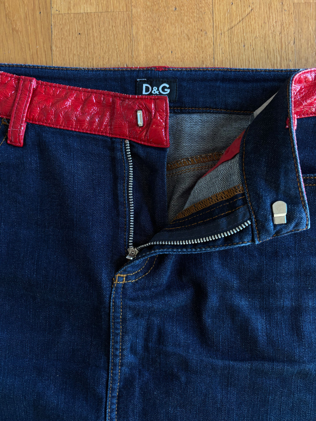 Gonna Dolce e Gabbana anni 90 in jeans