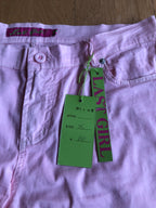 Pantalon évasé dégradé rose et fuchsia
