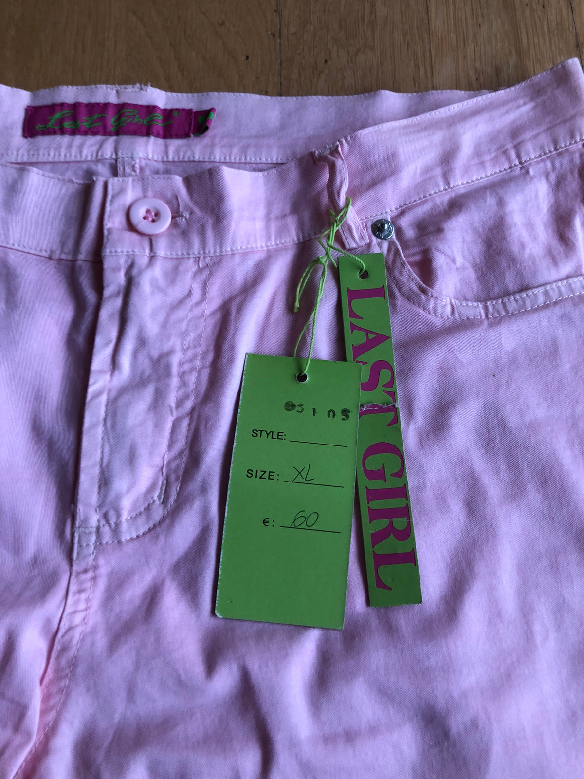 Pantalon évasé dégradé rose et fuchsia