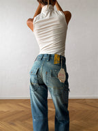 Jack & Jones anni 90 blu slavato cargo