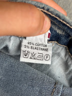Jeans cargo svasati con disegni fatti a mano anni 2000