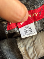 Gonna Miss Sixty denim grigio ricamata fiori