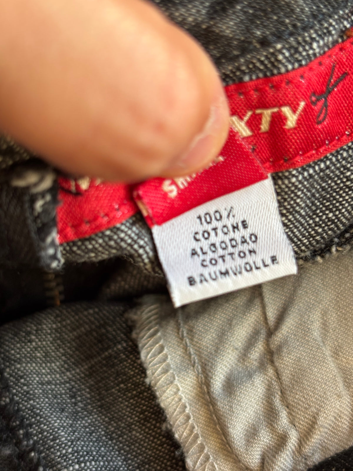 Gonna Miss Sixty denim grigio ricamata fiori