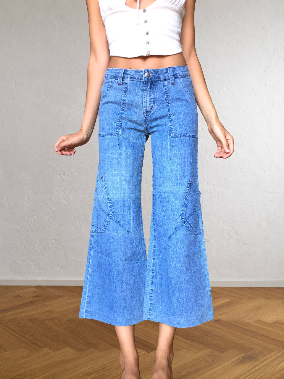 Jeans Vintage anni 90. Cargo Tasche diagonali