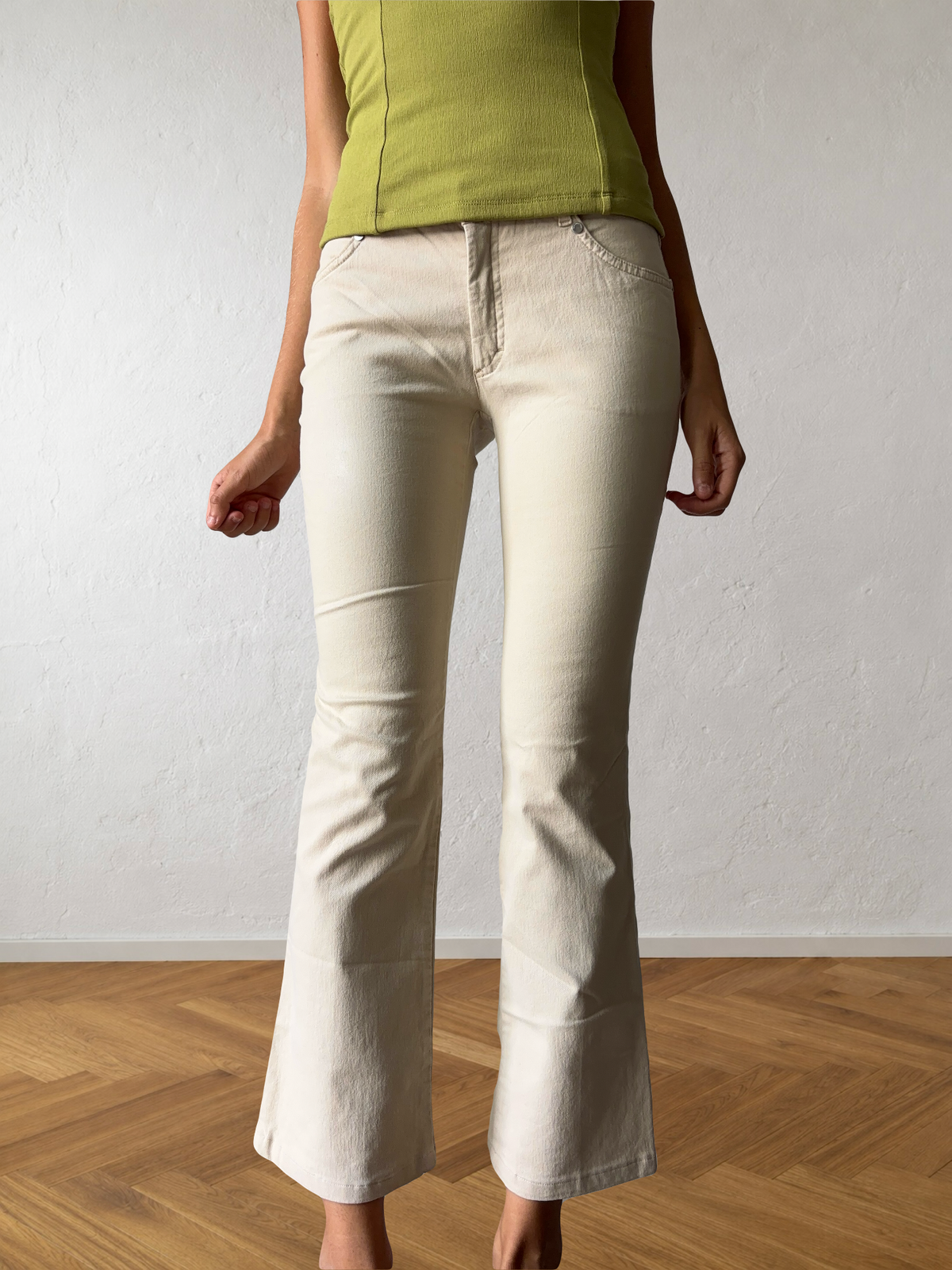 1990s beige Hugo Boss trousers