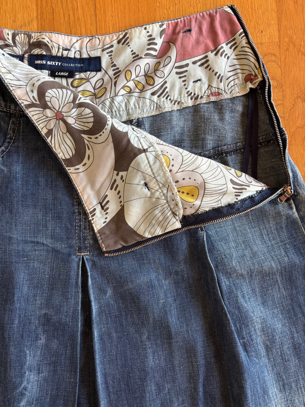 Gonna Miss Sixty al ginocchio in jeans e lino