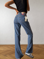 Jeans svasati con disegni fatti a mano anni 2000