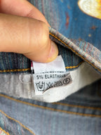 Jeans svasati disegni fatti a mano anni 2000